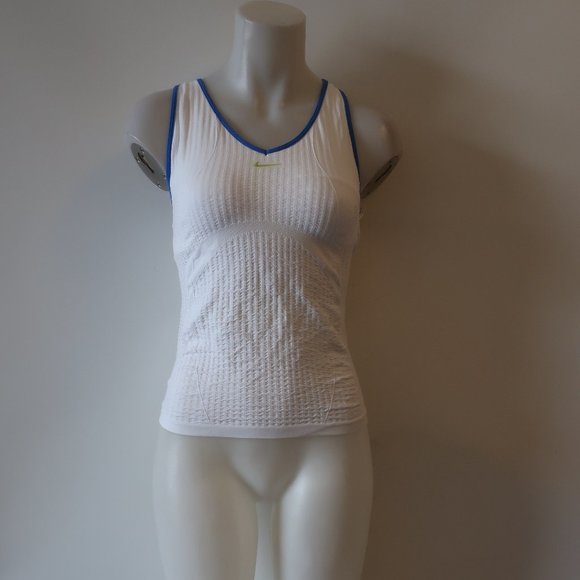NIKE WHITE SPHERE DRY TANK TOP SIZE M * - Picture 1 of 7